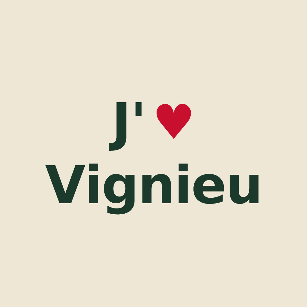Tote bag personnalisé Vignieu — design J'aime Vignieu