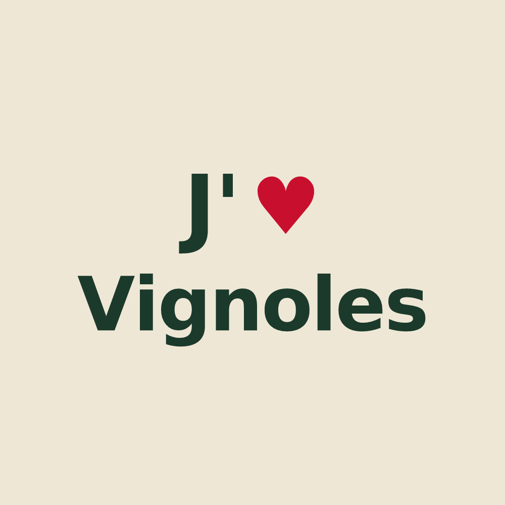 Tote bag personnalisé Vignoles — design J'aime Vignoles