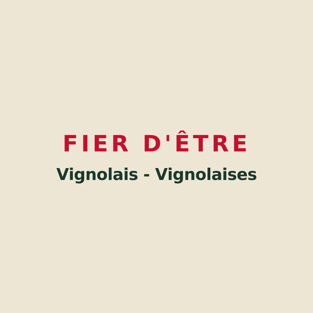 Tote bag « Fier d'être Vignolais - Vignolaises » — design pour Vignols