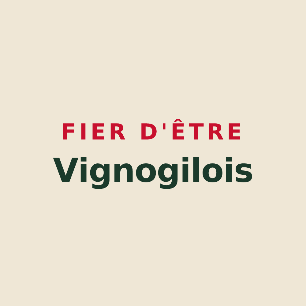 Tote bag « Fier d'être Vignogilois » — design pour Vignoux-sous-les-Aix
