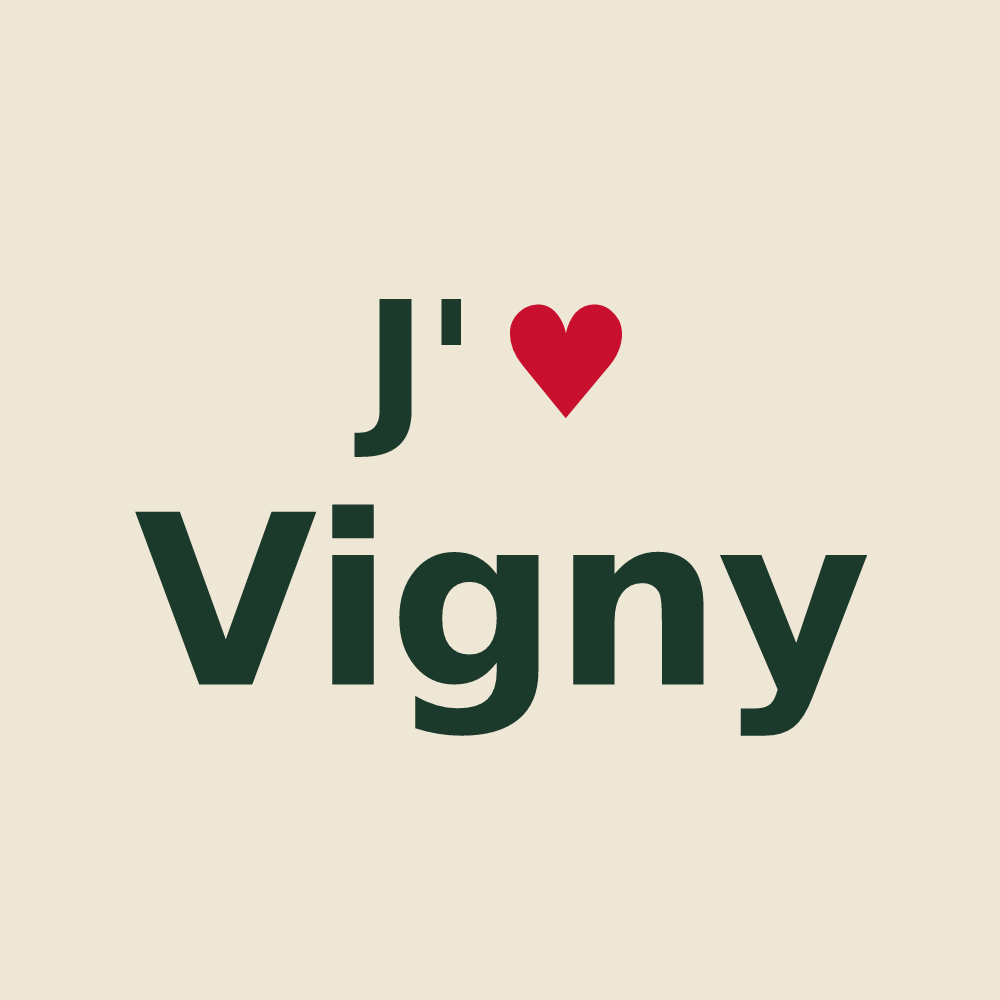 Tote bag personnalisé Vigny — design J'aime Vigny