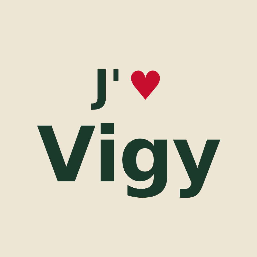 Tote bag personnalisé Vigy — design J'aime Vigy
