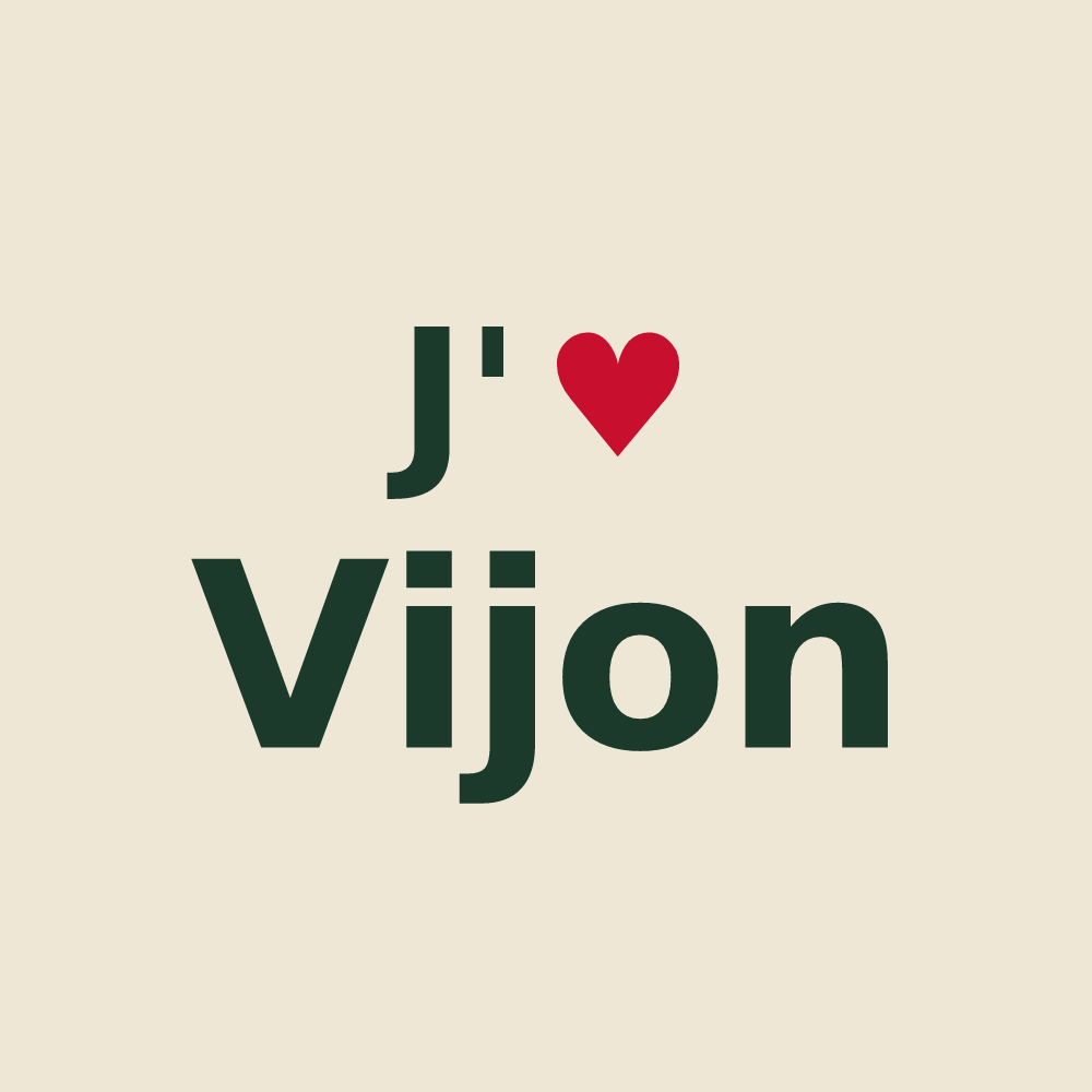 Tote bag personnalisé Vijon — design J'aime Vijon