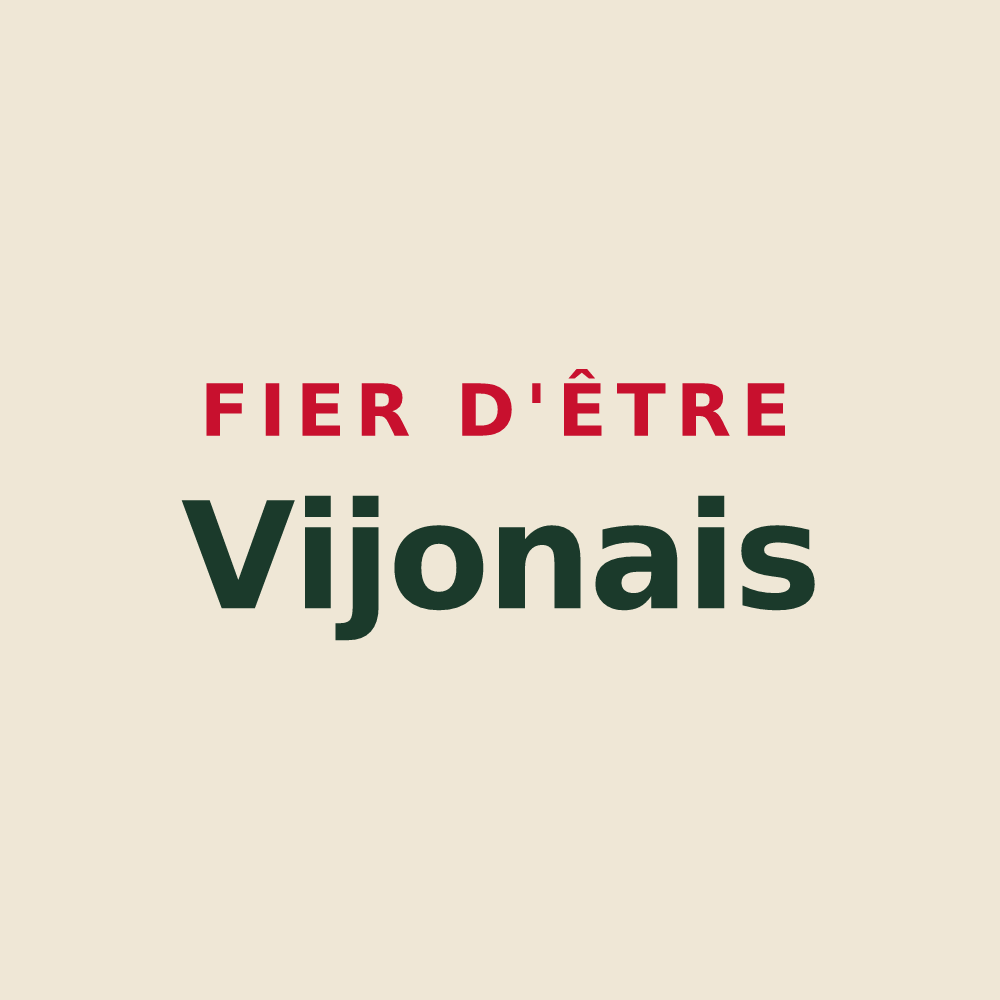 Tote bag « Fier d'être Vijonais » — design pour Vijon