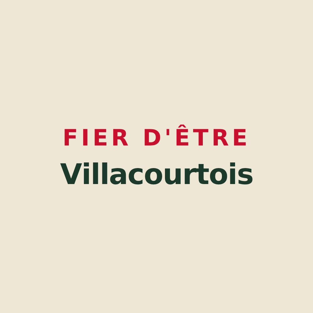 Tote bag « Fier d'être Villacourtois » — design pour Villacourt