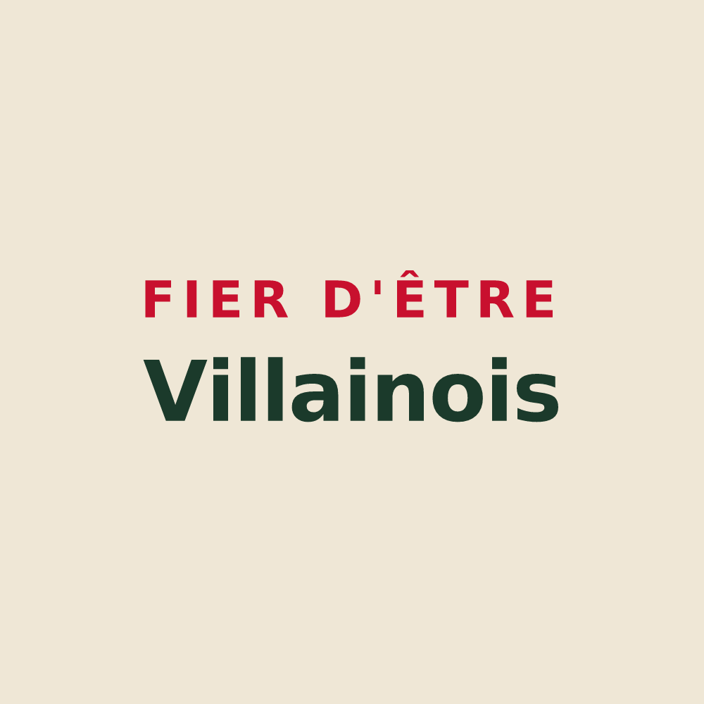 Tote bag « Fier d'être Villainois » — design pour Villaines-les-Rochers