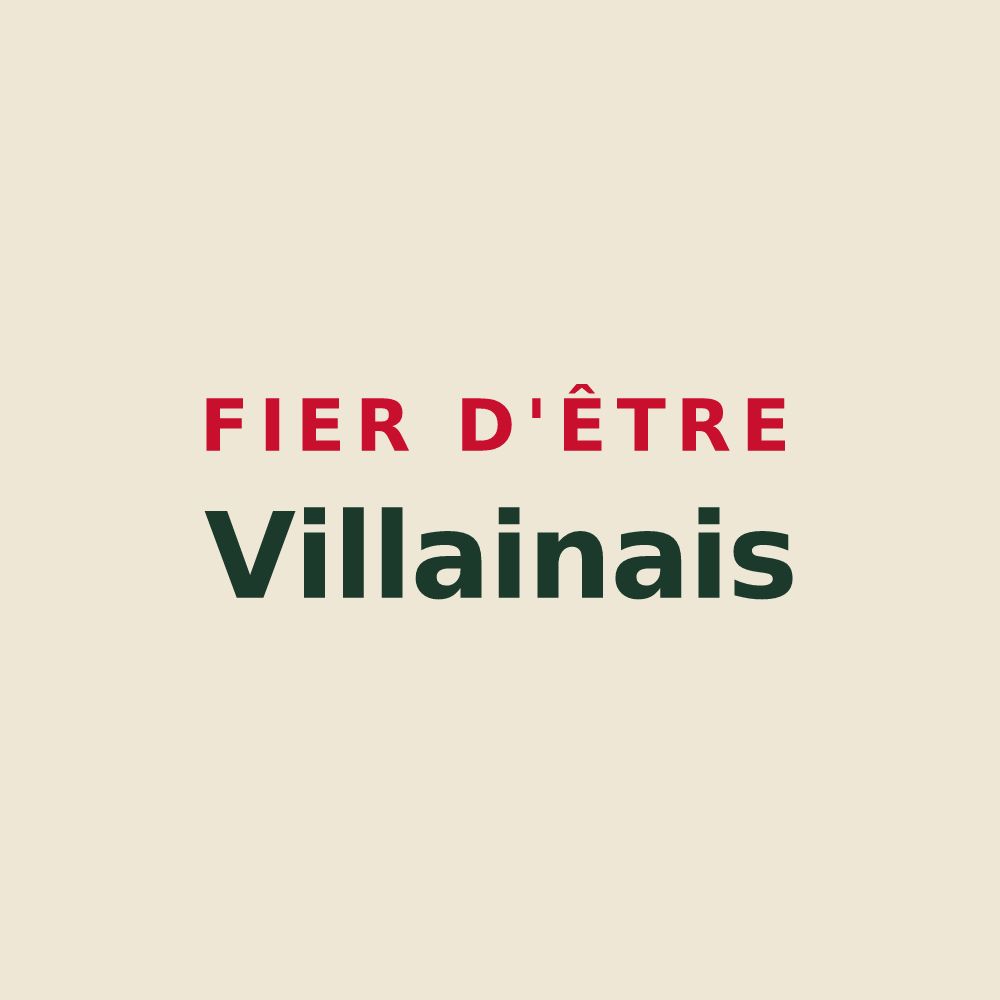 Tote bag « Fier d'être Villainais » — design pour Villaines-sous-Malicorne