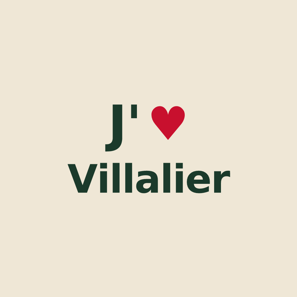 Tote bag personnalisé Villalier — design J'aime Villalier