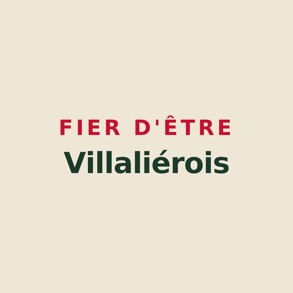 Tote bag « Fier d'être Villaliérois » — design pour Villalier