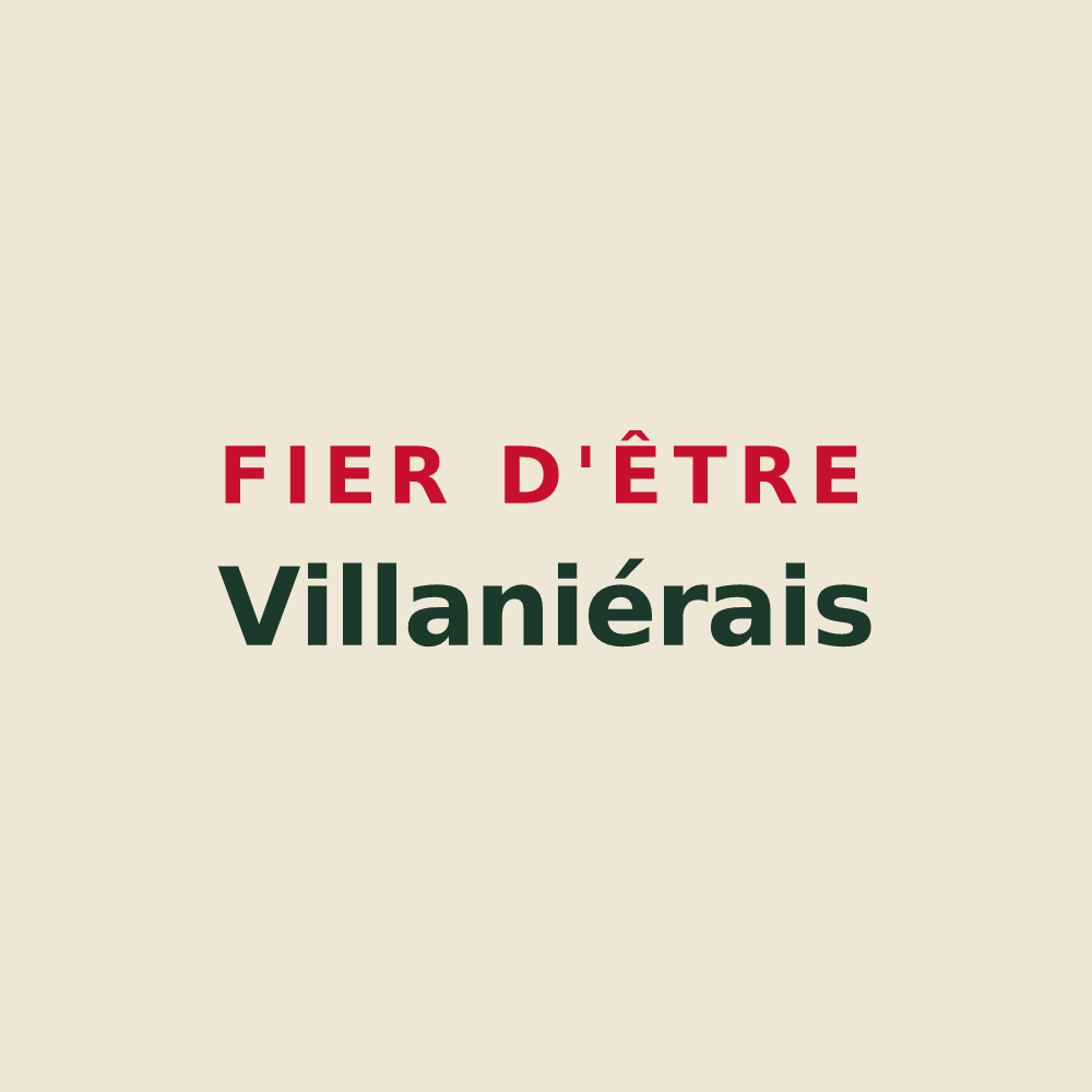 Tote bag « Fier d'être Villaniérais » — design pour Villanière