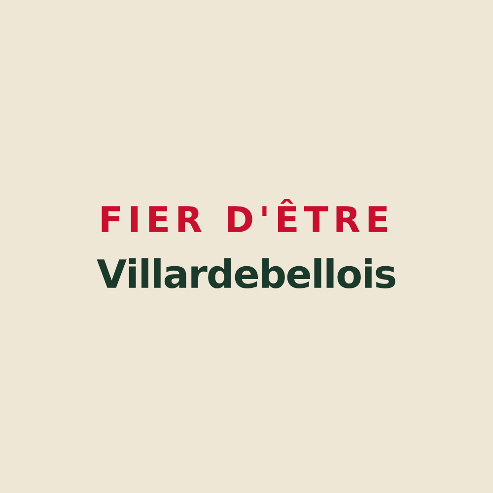 Tote bag « Fier d'être Villardebellois » — design pour Villardebelle