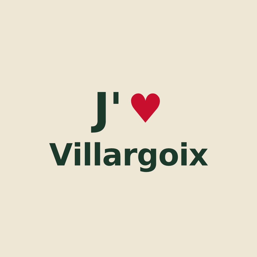 Tote bag personnalisé Villargoix — design J'aime Villargoix