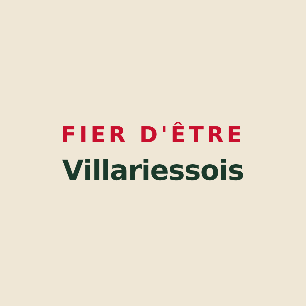 Tote bag « Fier d'être Villariessois » — design pour Villariès