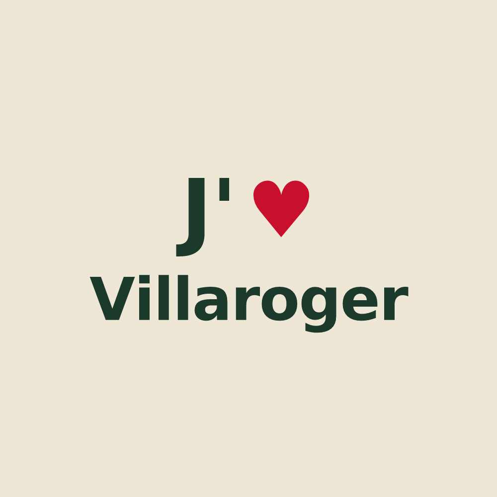 Tote bag personnalisé Villaroger — design J'aime Villaroger