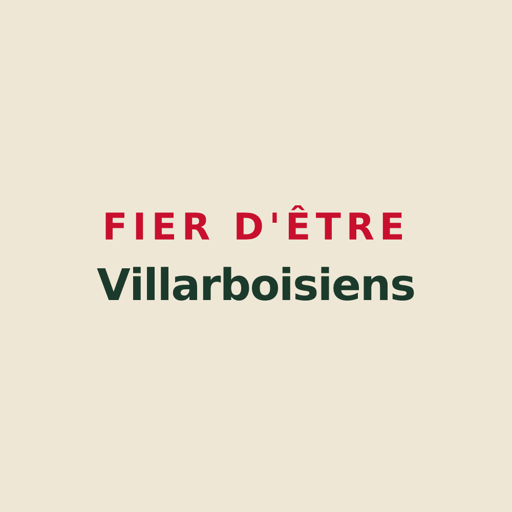 Tote bag « Fier d'être Villarboisiens » — design pour Villars-les-Bois