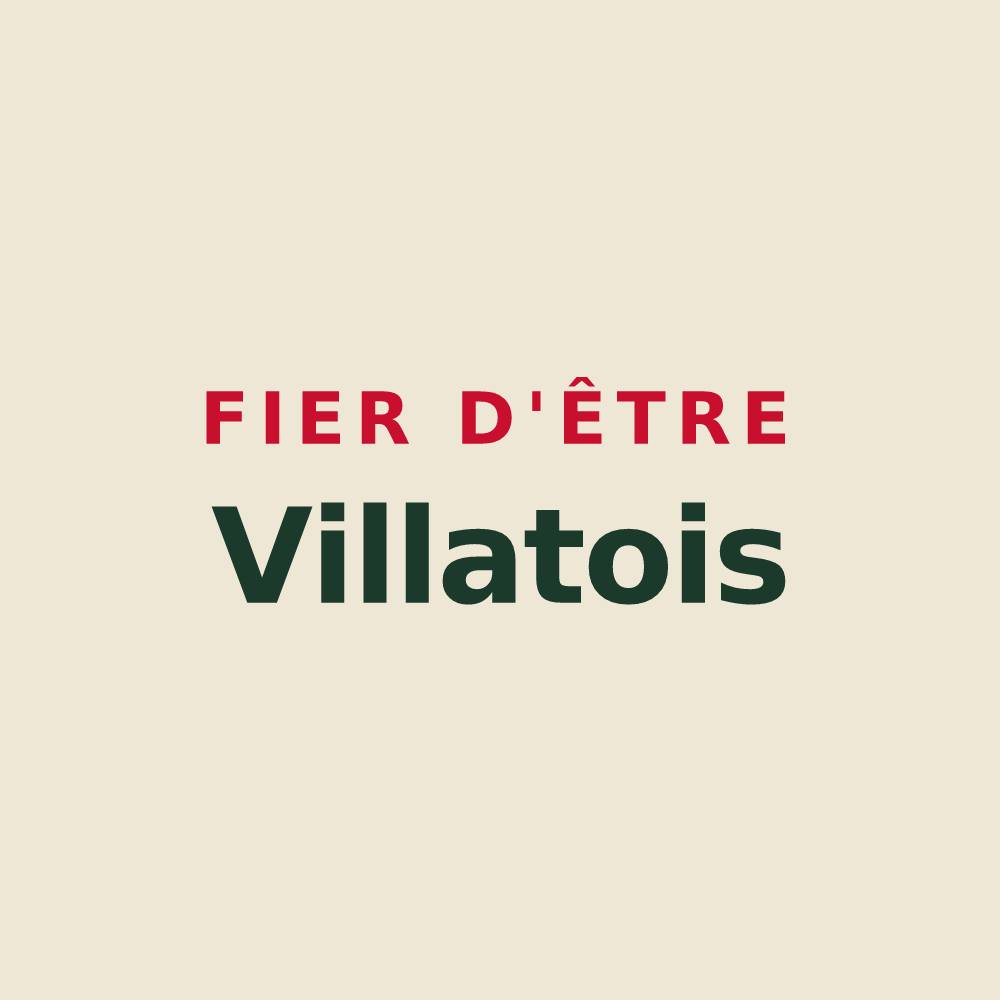 Tote bag « Fier d'être Villatois » — design pour Villate