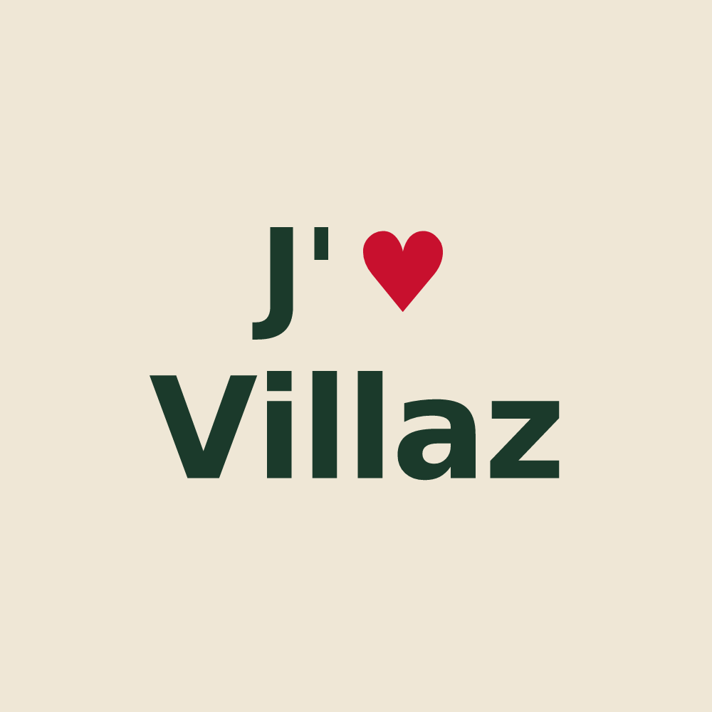 Tote bag personnalisé Villaz — design J'aime Villaz