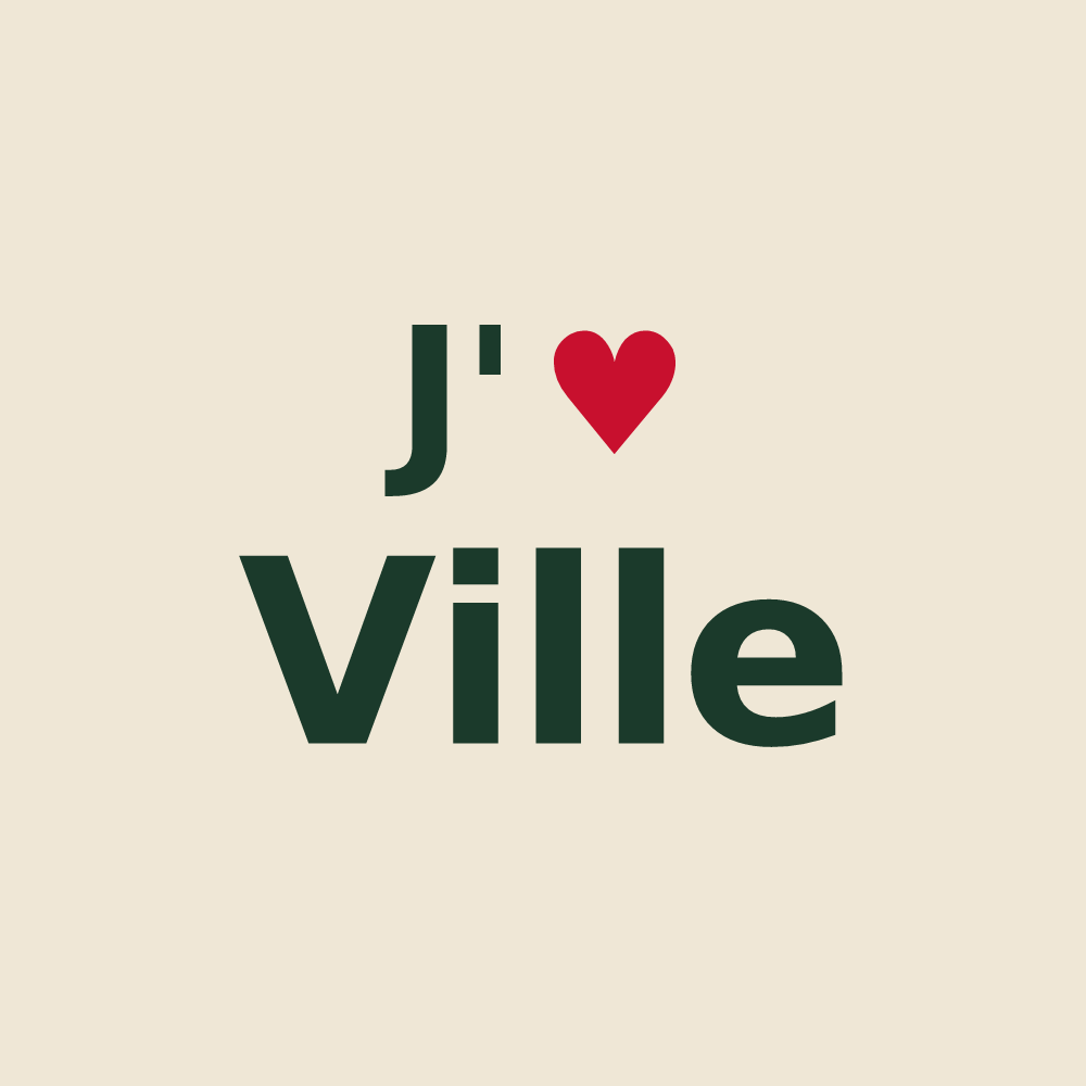 Tote bag personnalisé Ville — design J'aime Ville