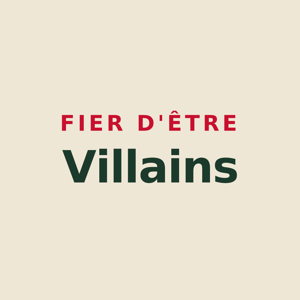 Tote bag « Fier d'être Villains » — design pour Ville-sur-Ancre