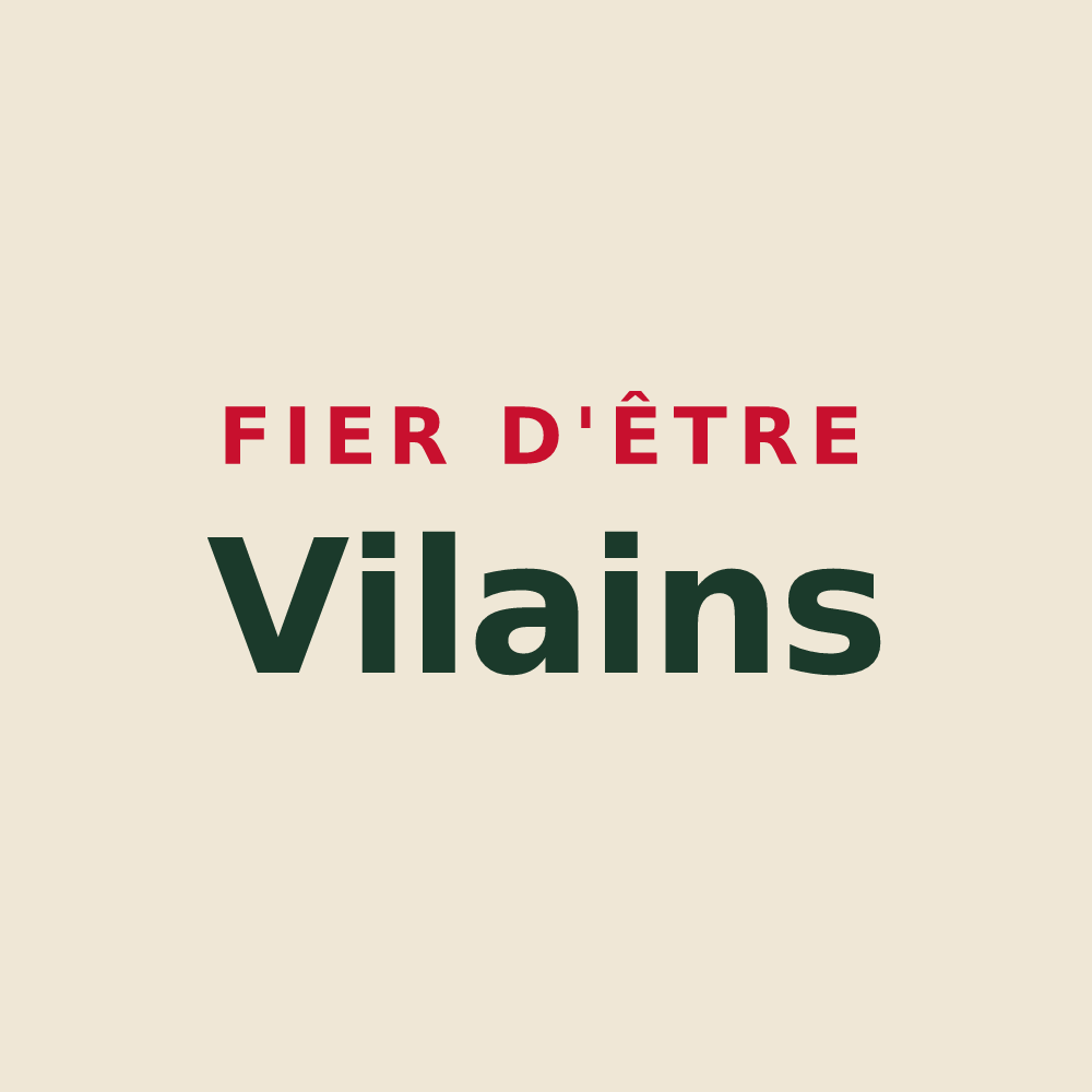 Tote bag « Fier d'être Vilains » — design pour Ville-sur-Illon