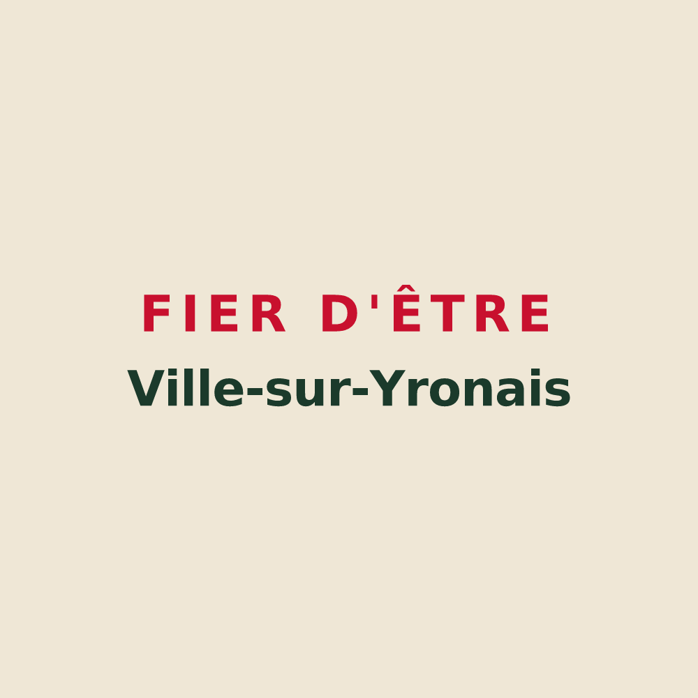Tote bag « Fier d'être Ville-sur-Yronais » — design pour Ville-sur-Yron