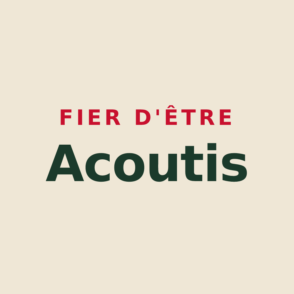 Tote bag « Fier d'être Acoutis » — design pour Villechétif