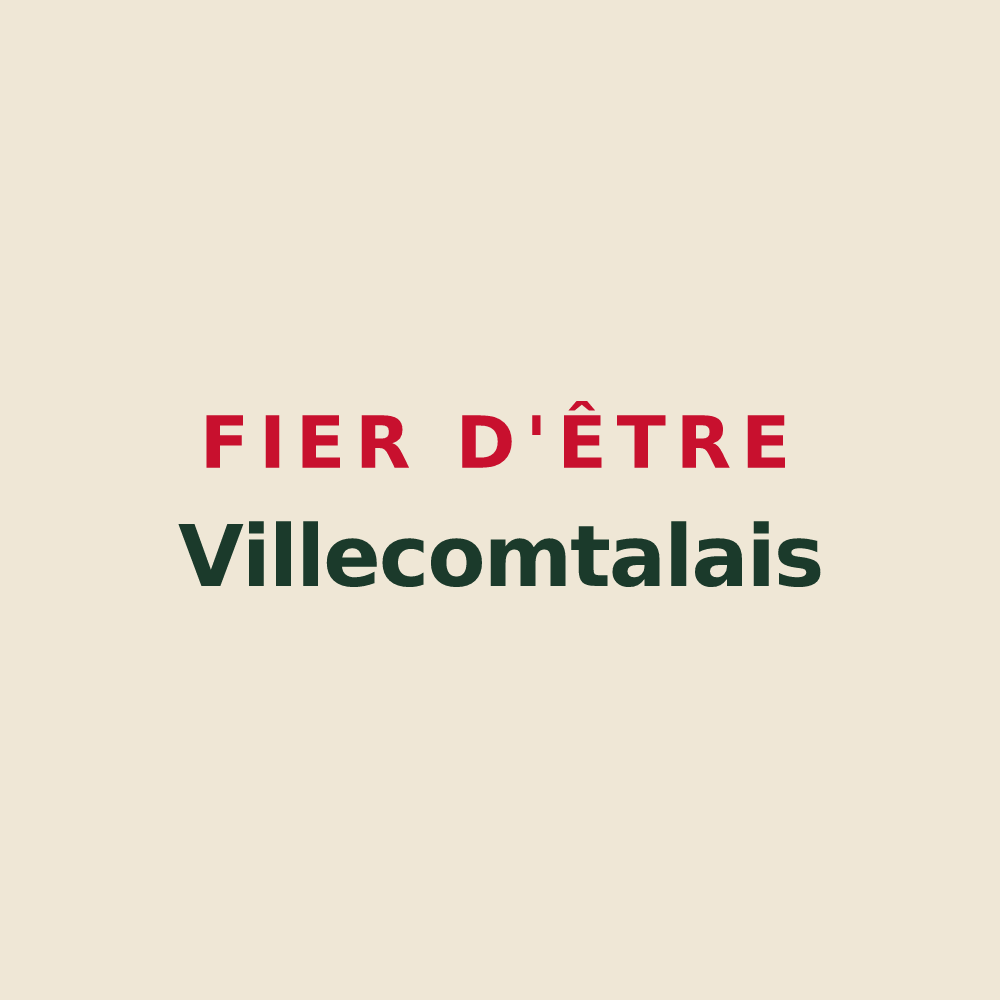 Tote bag « Fier d'être Villecomtalais » — design pour Villecomtal