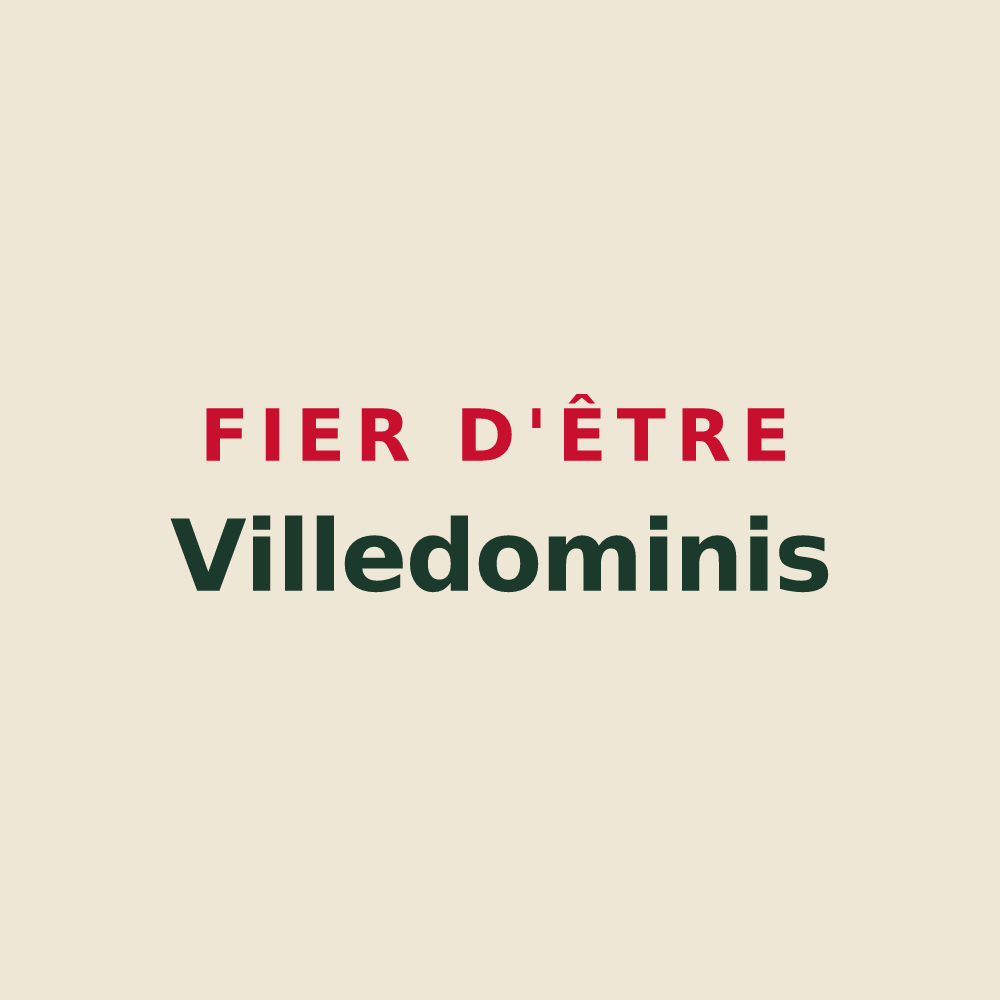 Tote bag « Fier d'être Villedominis » — design pour Villedômain