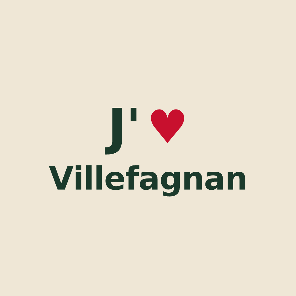 Tote bag personnalisé Villefagnan — design J'aime Villefagnan