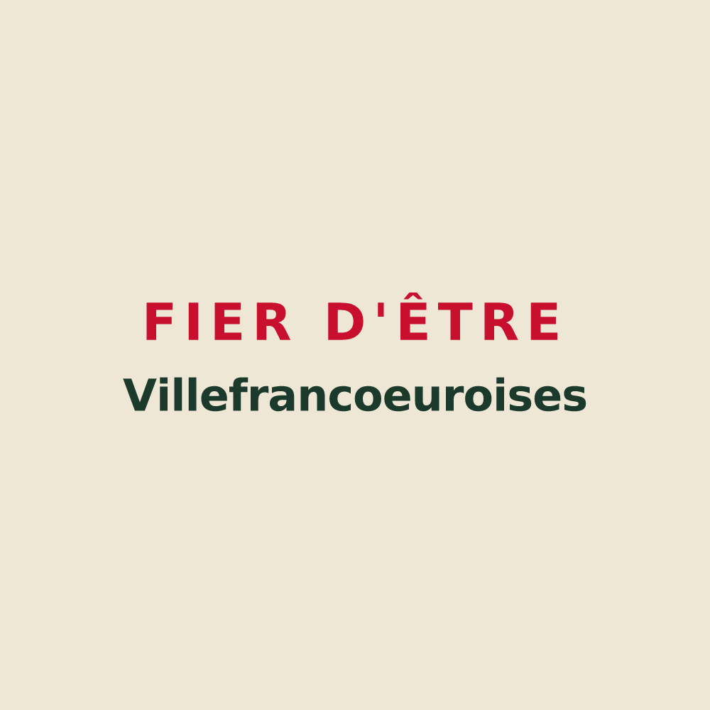 Tote bag « Fier d'être Villefrancoeuroises » — design pour Villefrancœur