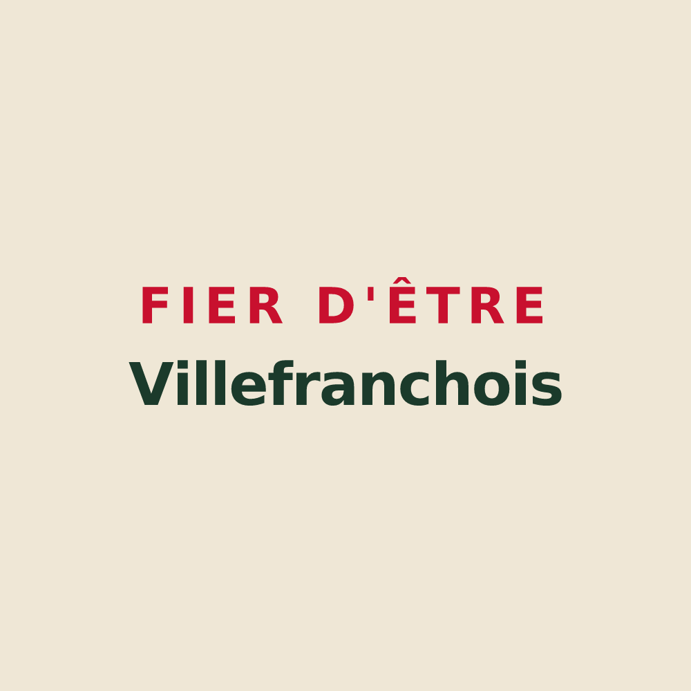 Tote bag « Fier d'être Villefranchois » — design pour Villefranche-d'Allier