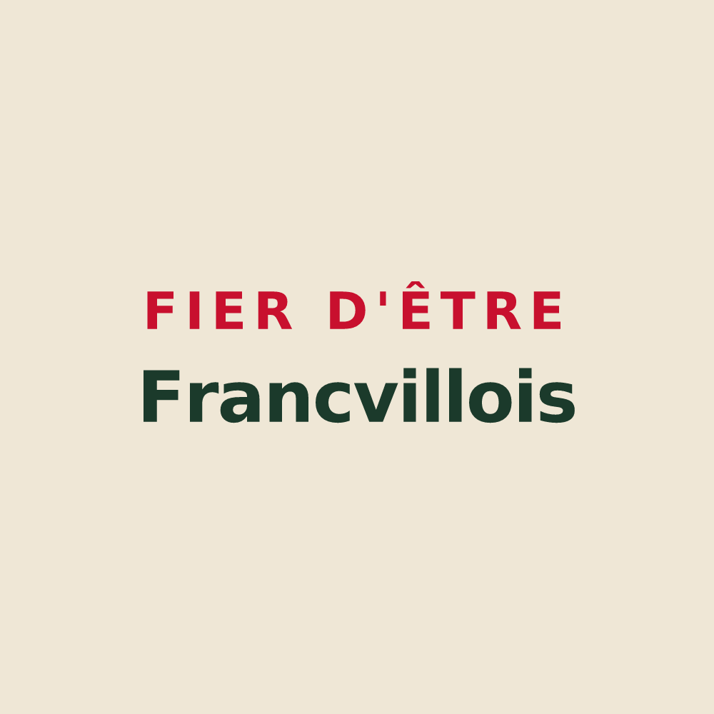 Tote bag « Fier d'être Francvillois » — design pour Villefranche-sur-Cher