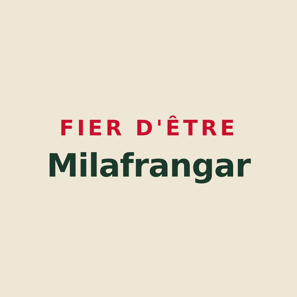 Tote bag « Fier d'être Milafrangar » — design pour Villefranque