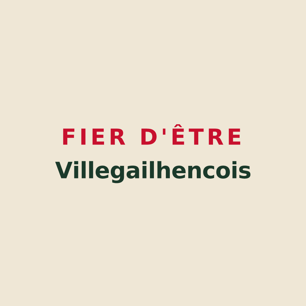 Tote bag « Fier d'être Villegailhencois » — design pour Villegailhenc