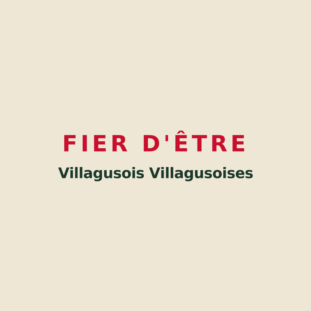 Tote bag « Fier d'être Villagusois Villagusoises » — design pour Villegusien-le-Lac