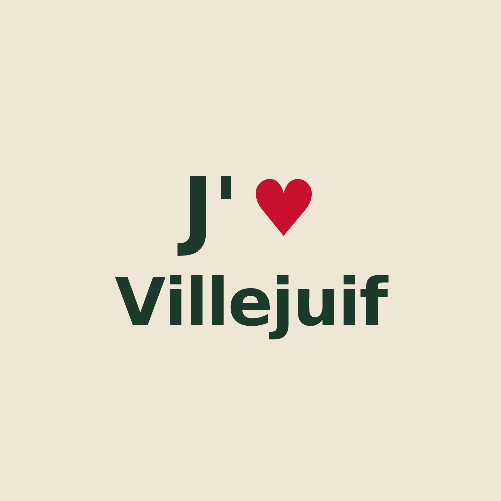 Tote bag personnalisé Villejuif — design J'aime Villejuif