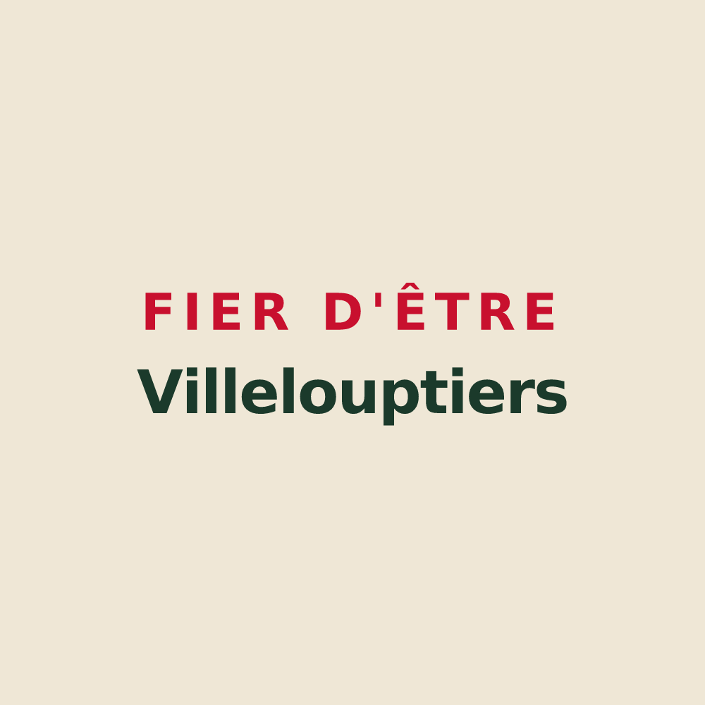 Tote bag « Fier d'être Villelouptiers » — design pour Villeloup