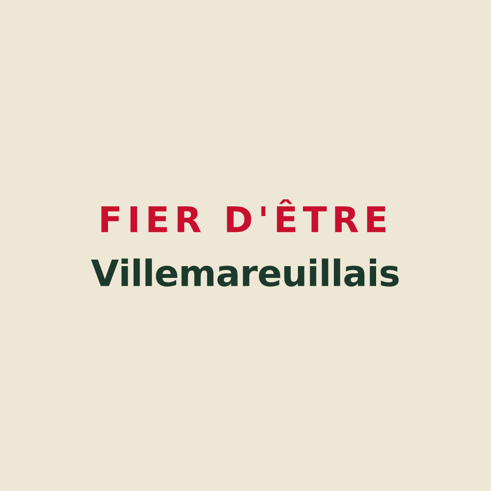 Tote bag « Fier d'être Villemareuillais » — design pour Villemareuil