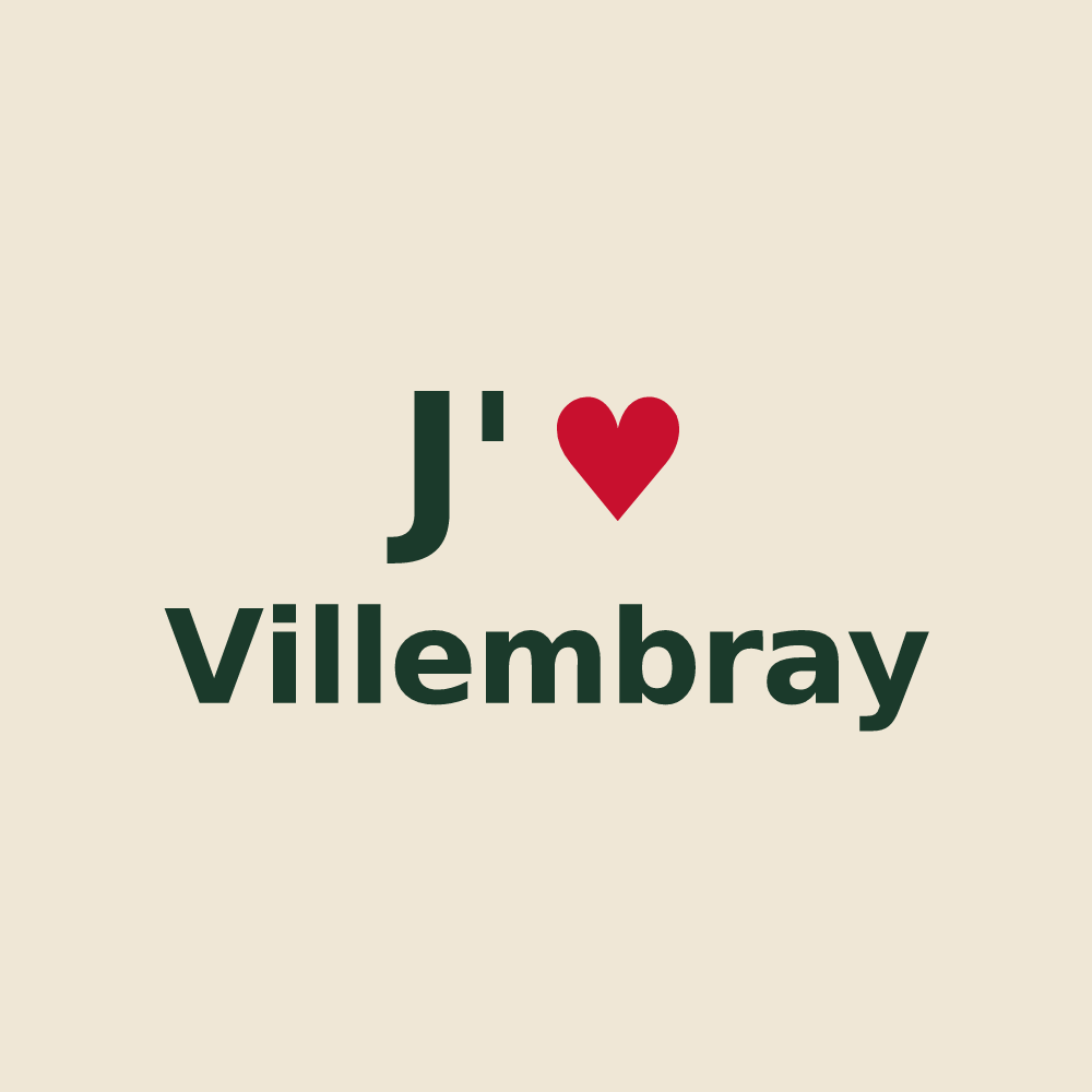 Tote bag personnalisé Villembray — design J'aime Villembray