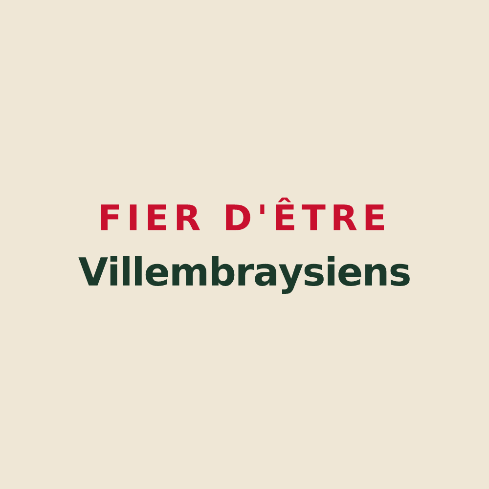 Tote bag « Fier d'être Villembraysiens » — design pour Villembray