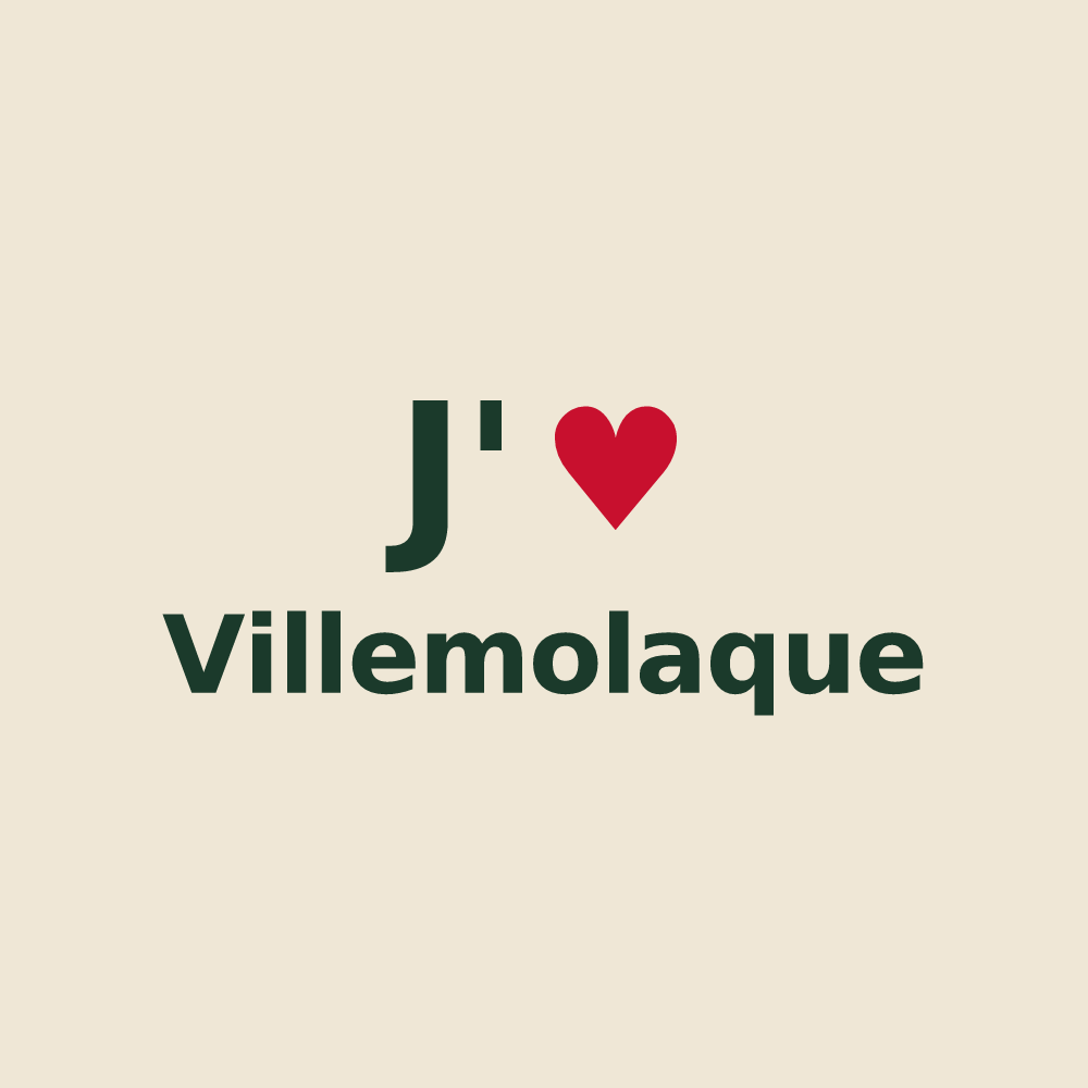 Tote bag personnalisé Villemolaque — design J'aime Villemolaque