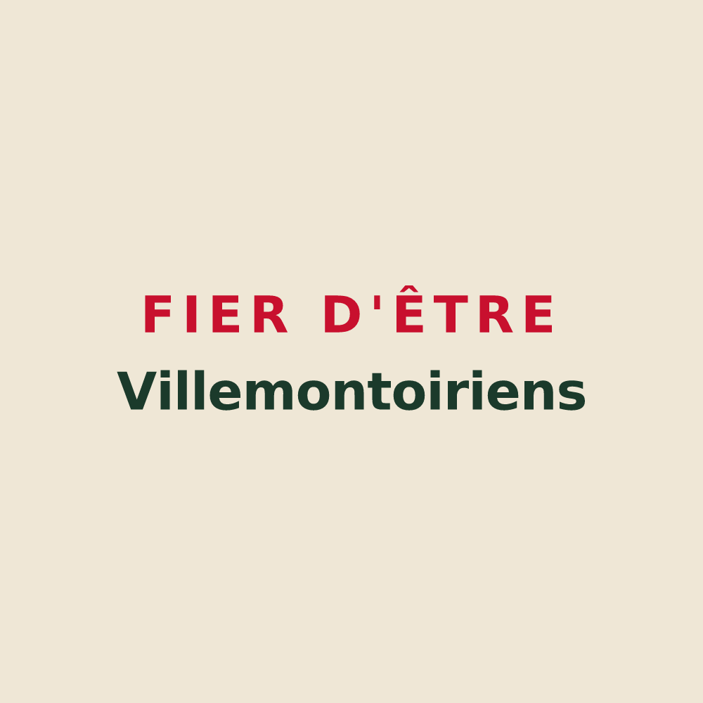 Tote bag « Fier d'être Villemontoiriens » — design pour Villemontoire