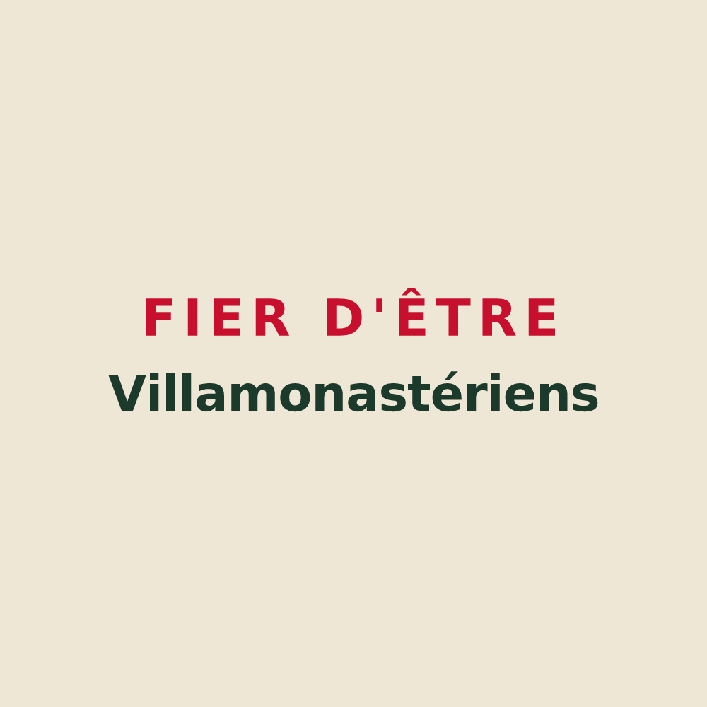 Tote bag « Fier d'être Villamonastériens » — design pour Villemoutiers