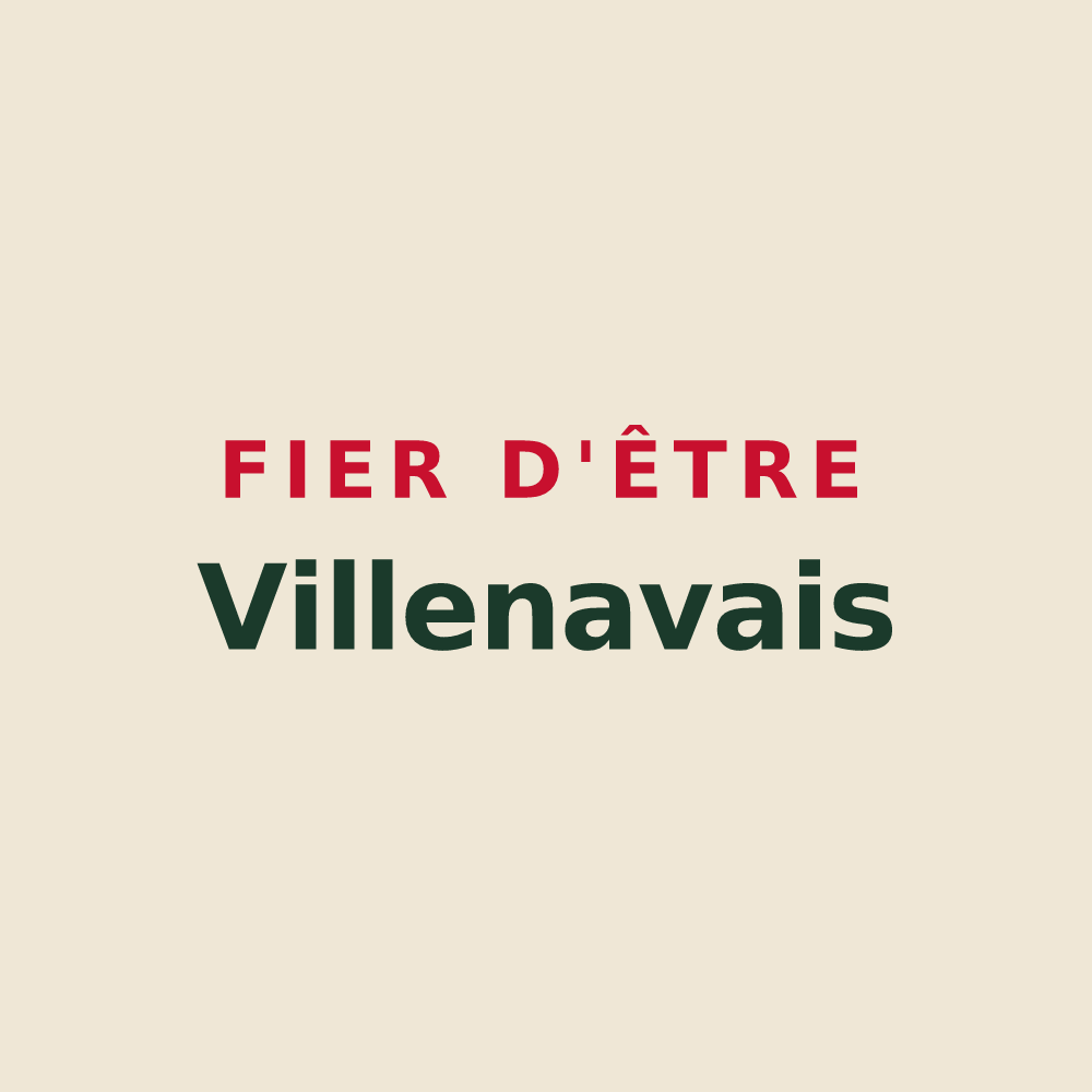 Tote bag « Fier d'être Villenavais » — design pour Villenave-d'Ornon