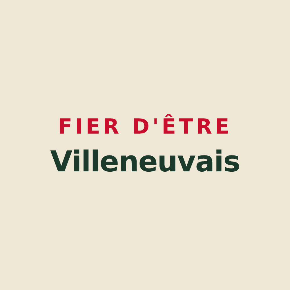 Tote bag « Fier d'être Villeneuvais » — design pour Villeneuve