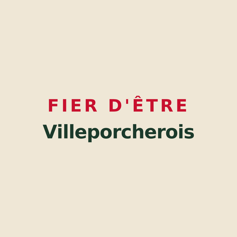 Tote bag « Fier d'être Villeporcherois » — design pour Villeporcher