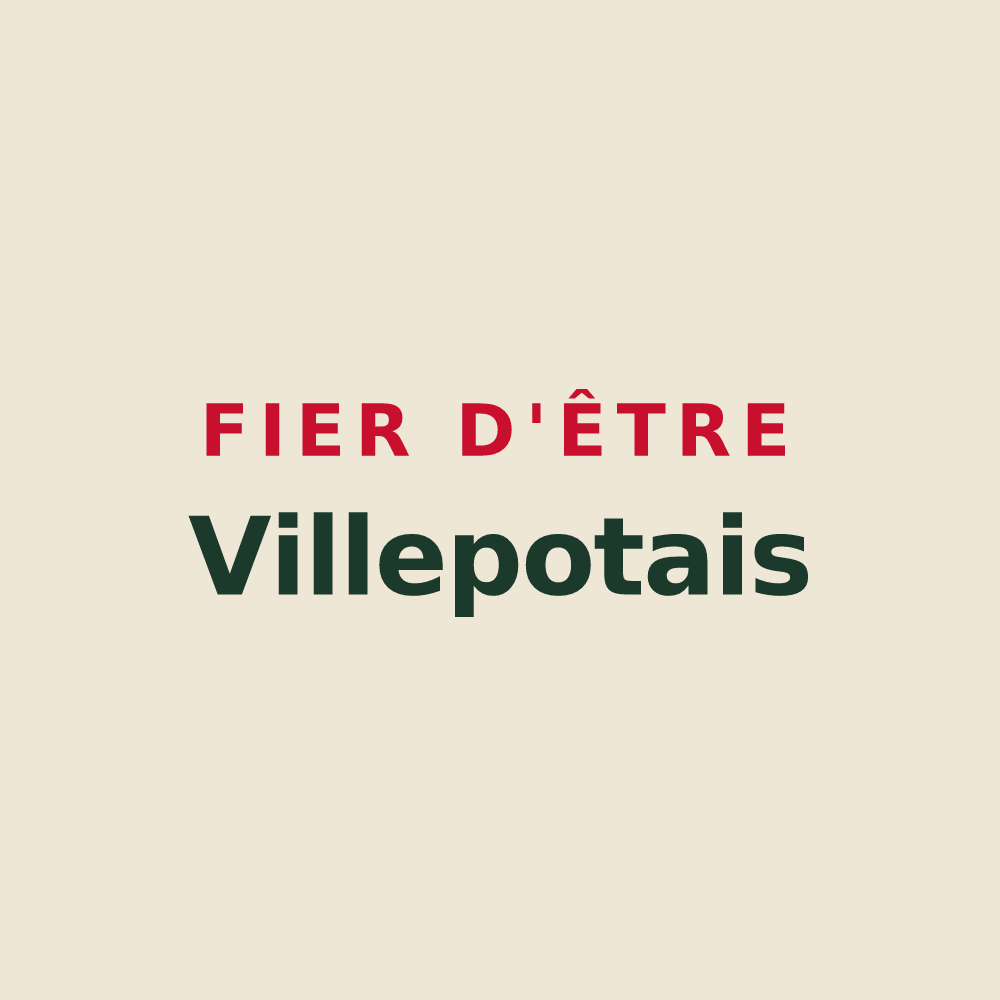 Tote bag « Fier d'être Villepotais » — design pour Villepot