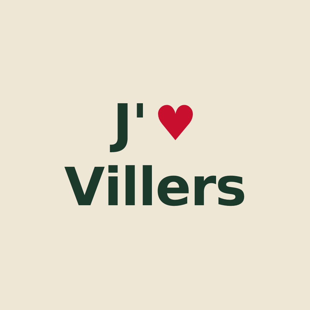 Tote bag personnalisé Villers — design J'aime Villers