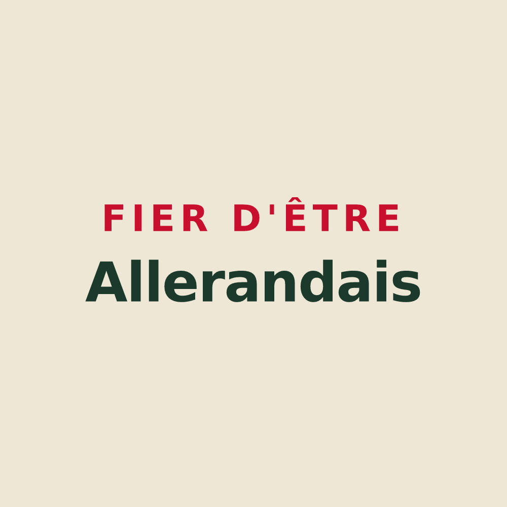 Tote bag « Fier d'être Allerandais » — design pour Villers-Allerand