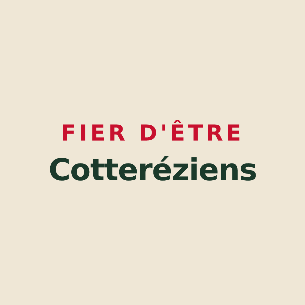 Tote bag « Fier d'être Cotteréziens » — design pour Villers-Cotterêts